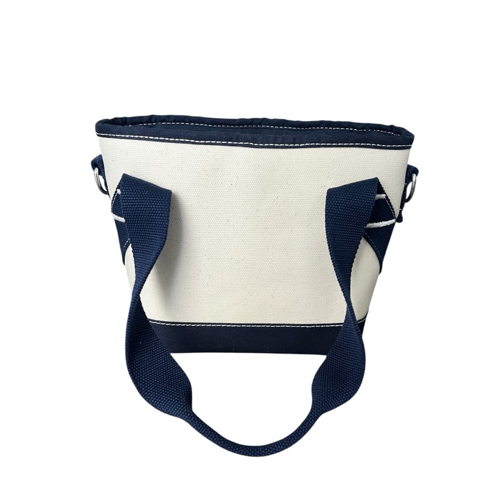 L. L. Bean Boat Bag Lunch Tote Classic Canvas Navy Insulated Contemporary NWT - Picture 5 of 8